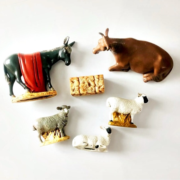 16 piece Vintage Holland Mold Hand Painted Nativity Set 1970’s - Picture 3 of 9